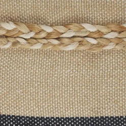 Pillows-Kirkland's Home Denim Blue Braided Stripe Throw Pillow, 20 In. Blue/Tan/Ivory