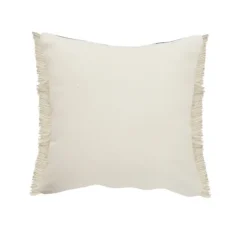 Pillows-Kirkland's Home Denim Blue Braided Stripe Throw Pillow, 20 In. Blue/Tan/Ivory