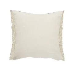 Pillows-Kirkland's Home Denim Blue Braided Stripe Throw Pillow, 20 In. Blue/Tan/Ivory