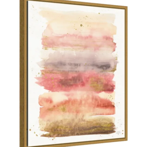 Canvas Art-Kirkland's Home Desert Blooms I Framed Canvas Art Print Pink/Gold