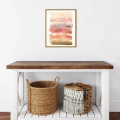 Canvas Art-Kirkland's Home Desert Blooms I Framed Canvas Art Print Pink/Gold