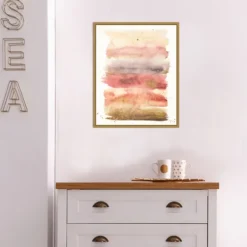 Canvas Art-Kirkland's Home Desert Blooms I Framed Canvas Art Print Pink/Gold
