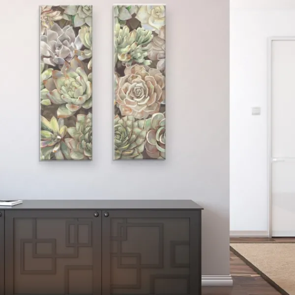 Canvas Art-Kirkland's Home Desert Garden I And Ii Canvas Art Prints, Set Of 2 Green