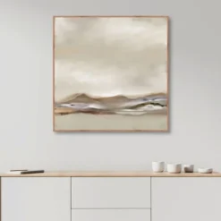Canvas Art-Kirkland's Home Desert View Framed Canvas Art Print Gray
