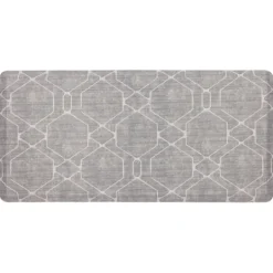 Kitchen & Floor Mats-Kirkland's Home Diamond Cushioned Kitchen Mat Gray