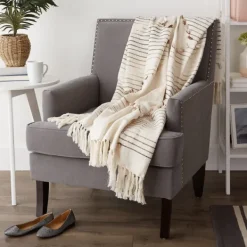 Blankets & Throws-Kirkland's Home Diamond Cut Throw Brown