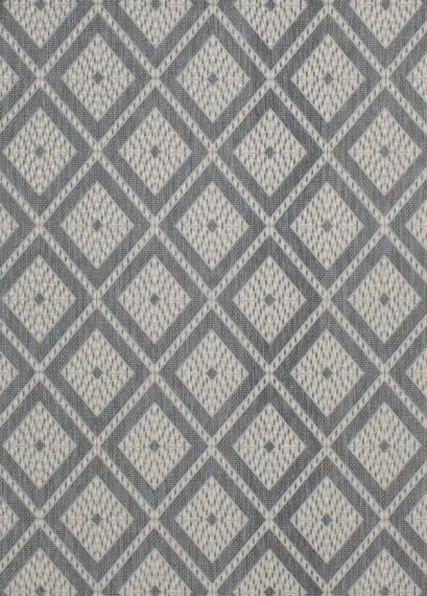 Outdoor Rugs-Kirkland's Home Diamond Lava Indoor/Outdoor Area Rug, 5X7 Blue