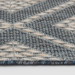 Outdoor Rugs-Kirkland's Home Diamond Lava Indoor/Outdoor Area Rug, 5X7 Blue