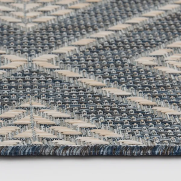 Outdoor Rugs-Kirkland's Home Diamond Lava Indoor/Outdoor Area Rug, 5X7 Blue