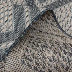 Outdoor Rugs-Kirkland's Home Diamond Lava Indoor/Outdoor Area Rug, 5X7 Blue