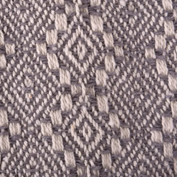 Blankets & Throws-Kirkland's Home Diamond Stitched Throw Gray