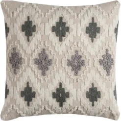 Pillows-Kirkland's Home Diamond Textured Pillow Gray