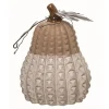 Statues & Figurines-Kirkland's Home Diamond Textured Pumpkin Harvest Figurine White/Brown