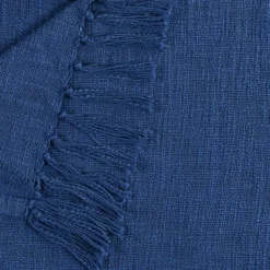 Blankets & Throws-Kirkland's Home Diamond Tufted Cotton Throw Blue