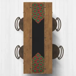 Wall Plaques-Kirkland's Home Diamonds Kwanzaa Decorative Table Runner, 90 In.