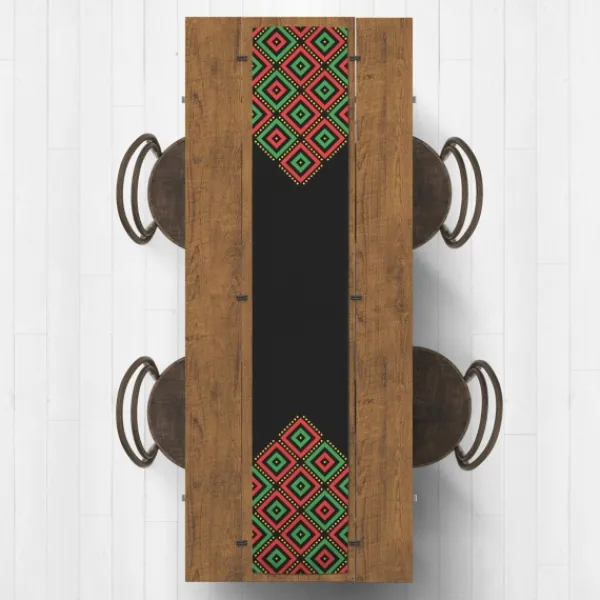 Wall Plaques-Kirkland's Home Diamonds Kwanzaa Decorative Table Runner, 90 In.