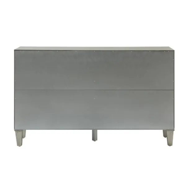 Cabinets & Sideboards-Kirkland's Home Dietrich Wood 4-Door Sideboard Gray