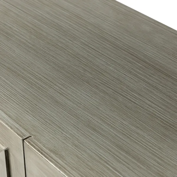 Cabinets & Sideboards-Kirkland's Home Dietrich Wood 4-Door Sideboard Gray