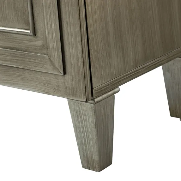 Cabinets & Sideboards-Kirkland's Home Dietrich Wood 4-Door Sideboard Gray