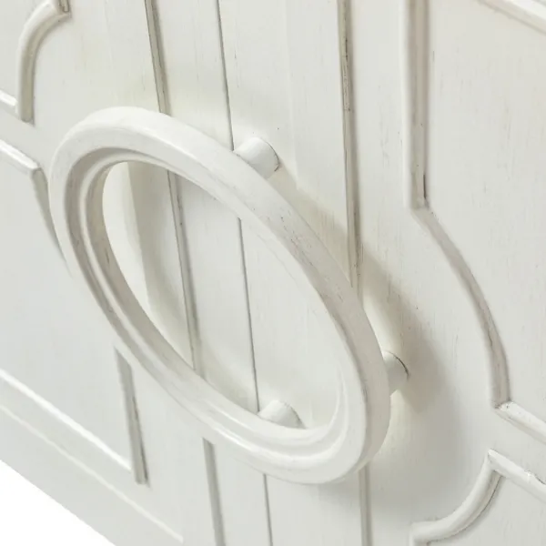 Cabinets & Sideboards-Kirkland's Home Dietrich Wood 4-Door Sideboard White