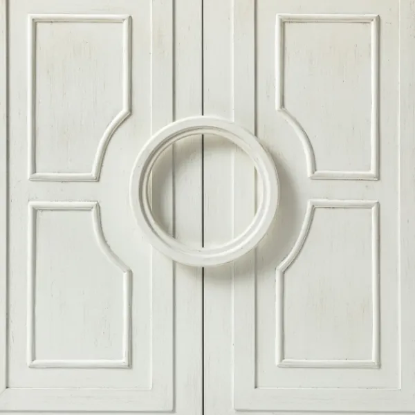 Cabinets & Sideboards-Kirkland's Home Dietrich Wood 4-Door Sideboard White