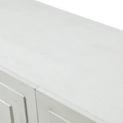 Cabinets & Sideboards-Kirkland's Home Dietrich Wood 4-Door Sideboard White