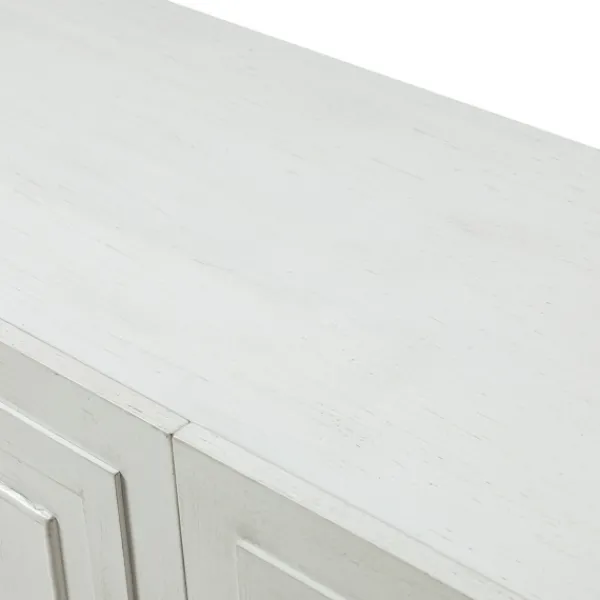 Cabinets & Sideboards-Kirkland's Home Dietrich Wood 4-Door Sideboard White