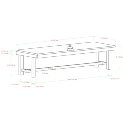 Dining Chairs-Kirkland's Home Dirty Oak Huntsman Wood Dining Bench Brown