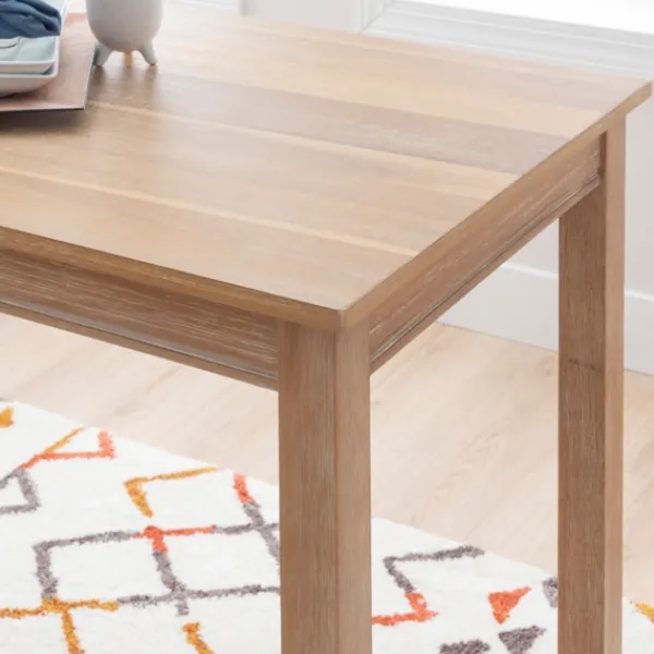 Dining Tables-Kirkland's Home Distressed Acacia Brown Wood Bar Table Tan