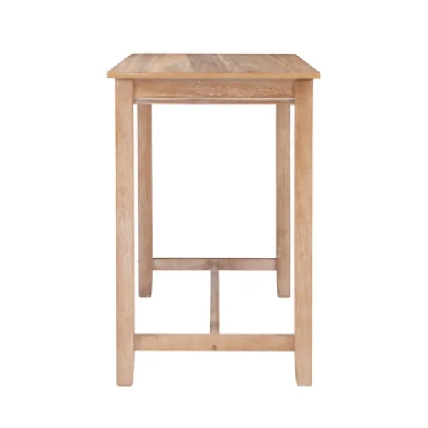 Dining Tables-Kirkland's Home Distressed Acacia Brown Wood Bar Table Tan