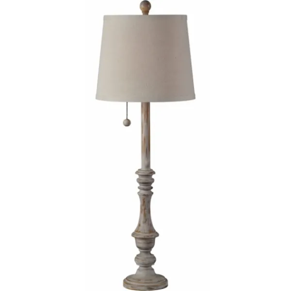 Buffet Lamps-Kirkland's Home Distressed And Gold Buffet Lamps, Set Of 2 Gray