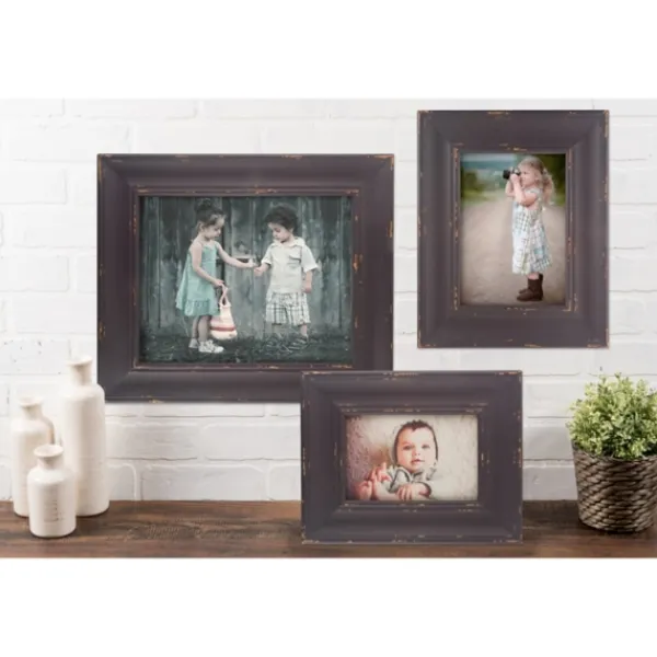 Picture Frames-Kirkland's Home Distressed Barnwood Farmhouse Frame, 8X10 Brown