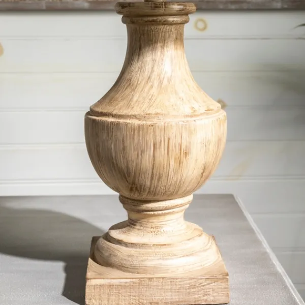 Table Lamps-Kirkland's Home Distressed Brown Table Lamp Ivory