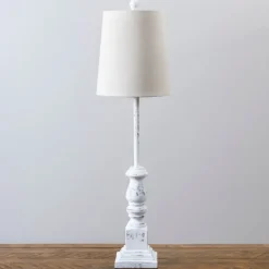 Buffet Lamps-Kirkland's Home Distressed Buffet Lamp Ivory
