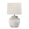 Table Lamps-Kirkland's Home Distressed Ceramic Table Lamp White