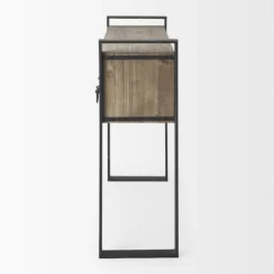 Console Tables-Kirkland's Home Distressed Farmhouse 3-Drawer Console Table