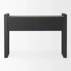 Console Tables-Kirkland's Home Distressed Farmhouse 3-Drawer Console Table