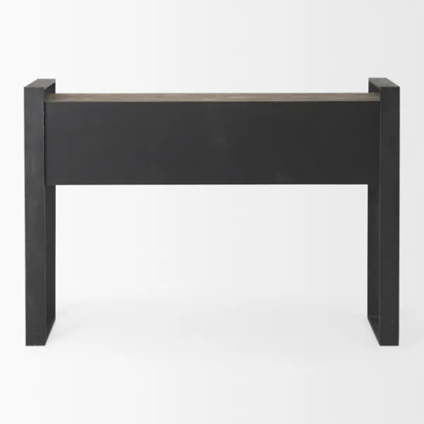 Console Tables-Kirkland's Home Distressed Farmhouse 3-Drawer Console Table
