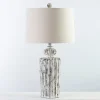 Table Lamps-Kirkland's Home Distressed Fluted Tuscany Table Lamp Ivory