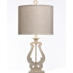 Table Lamps-Kirkland's Home Distressed French Farmhouse Table Lamp White