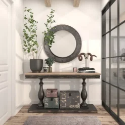 Framed Mirrors-Kirkland's Home Distressed Galvanized Curved Framed Mirror