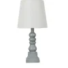 Table Lamps-Kirkland's Home Distressed Gray Candlestick Table Lamp White