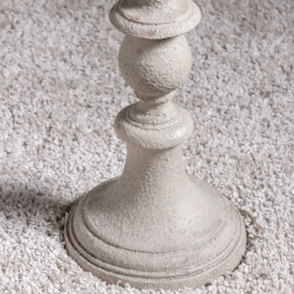 Floor Lamps-Kirkland's Home Distressed Gray Finish Floor Lamp White
