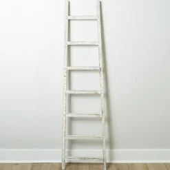 Decorative Accents-Kirkland's Home Distressed Leaning Ladder White