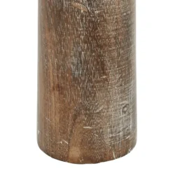 Candle Holders-Kirkland's Home Distressed Mocha Mango Wood Candlesticks, Set Of 3 Brown