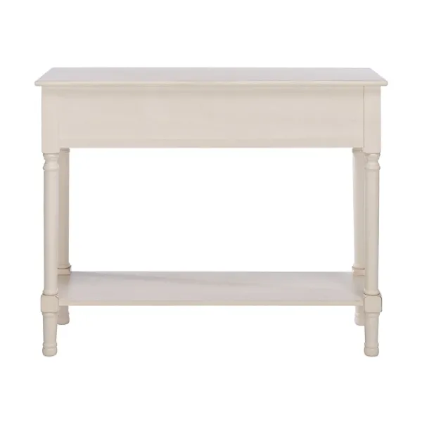 Console Tables-Kirkland's Home Distressed Natural Ronan 2-Drawer Console Table White