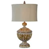 Table Lamps-Kirkland's Home Distressed Natural Table Lamp Tan