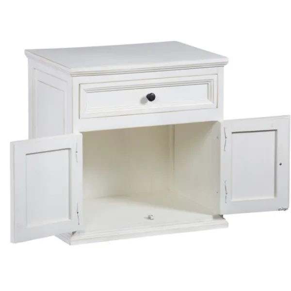 Nightstands-Kirkland's Home Distressed Nightstand White