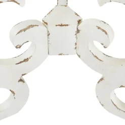 Accent & End Tables-Kirkland's Home Distressed Scrollwork Accent Table White