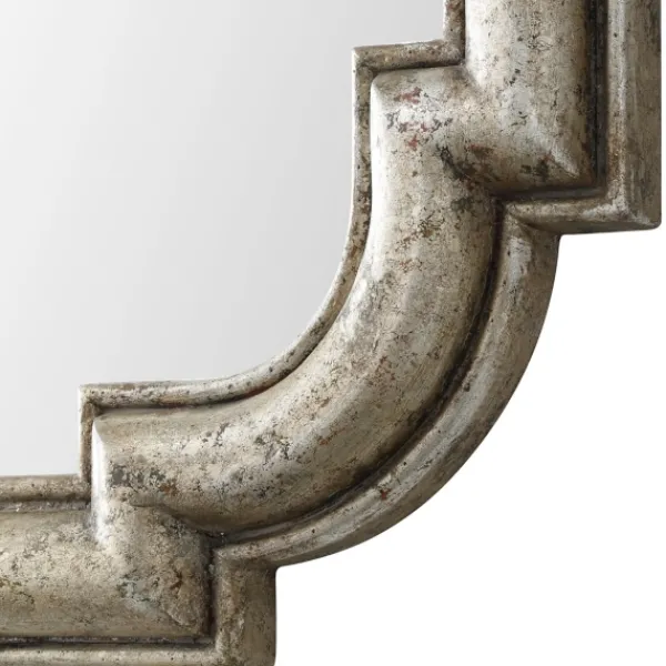 Decorative Mirrors-Kirkland's Home Distressed Silver Leaf Wooden Frame Wall Mirror